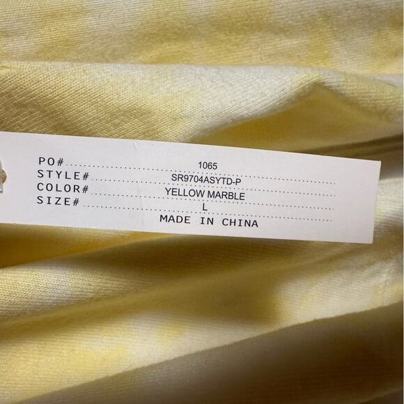 Half Human Half Iced Coffee Yellow Marble Cropped Hoodie Sweatshirt NEW - Picture 4 of 6